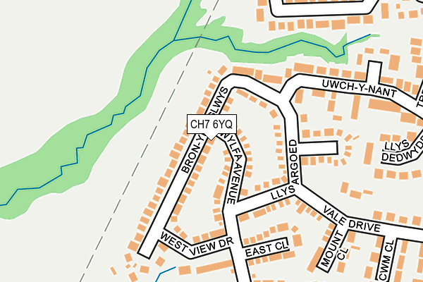 CH7 6YQ map - OS OpenMap – Local (Ordnance Survey)