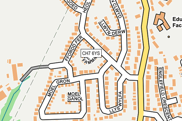 CH7 6YS map - OS OpenMap – Local (Ordnance Survey)
