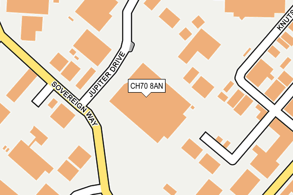 CH70 8AN map - OS OpenMap – Local (Ordnance Survey)