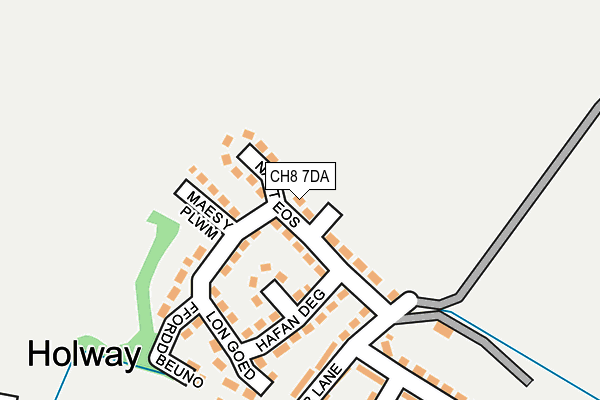 CH8 7DA map - OS OpenMap – Local (Ordnance Survey)