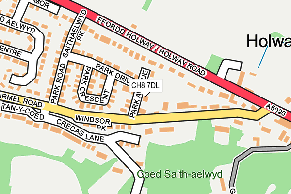 CH8 7DL map - OS OpenMap – Local (Ordnance Survey)