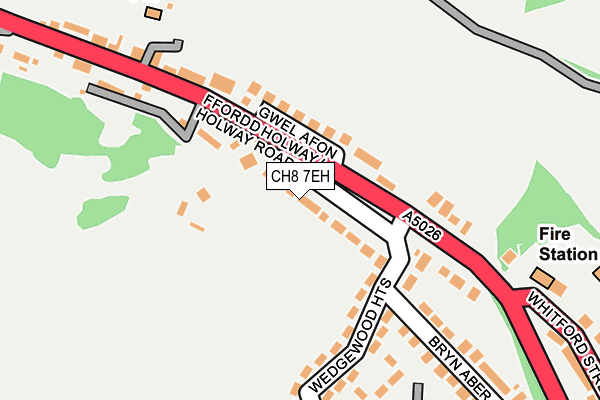 CH8 7EH map - OS OpenMap – Local (Ordnance Survey)