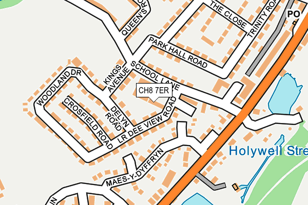 CH8 7ER map - OS OpenMap – Local (Ordnance Survey)