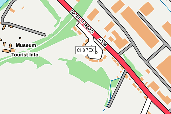 CH8 7EX map - OS OpenMap – Local (Ordnance Survey)