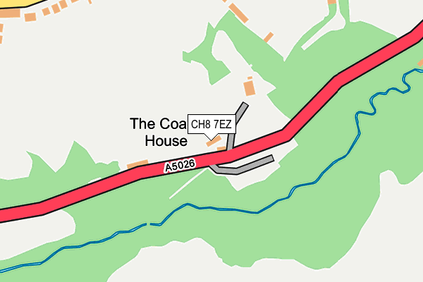 CH8 7EZ map - OS OpenMap – Local (Ordnance Survey)