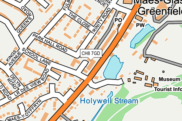 CH8 7GD map - OS OpenMap – Local (Ordnance Survey)