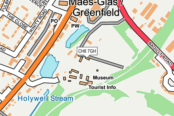 CH8 7GH map - OS OpenMap – Local (Ordnance Survey)