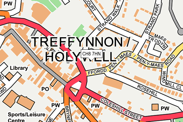 CH8 7HN map - OS OpenMap – Local (Ordnance Survey)