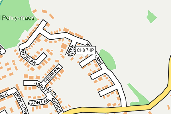 CH8 7HP map - OS OpenMap – Local (Ordnance Survey)