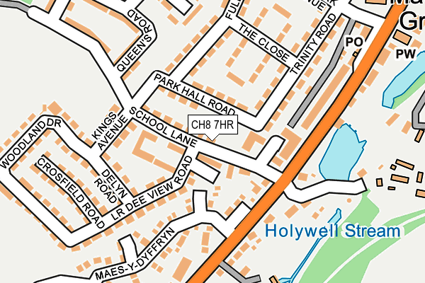 CH8 7HR map - OS OpenMap – Local (Ordnance Survey)