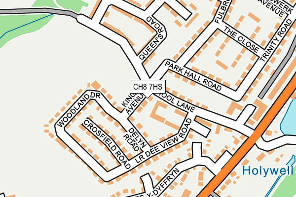 CH8 7HS map - OS OpenMap – Local (Ordnance Survey)