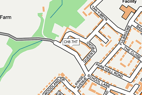 CH8 7HT map - OS OpenMap – Local (Ordnance Survey)