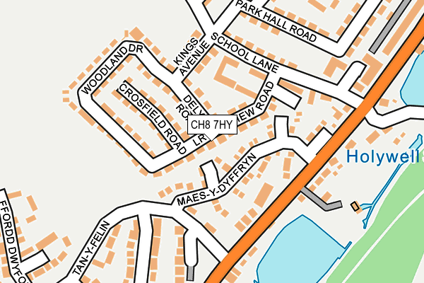 CH8 7HY map - OS OpenMap – Local (Ordnance Survey)