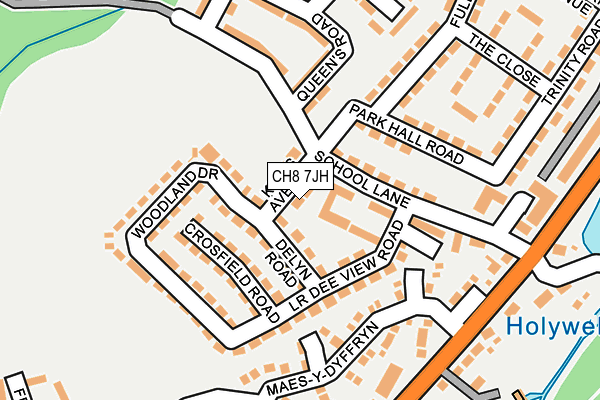 CH8 7JH map - OS OpenMap – Local (Ordnance Survey)
