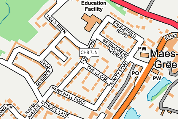 CH8 7JN map - OS OpenMap – Local (Ordnance Survey)