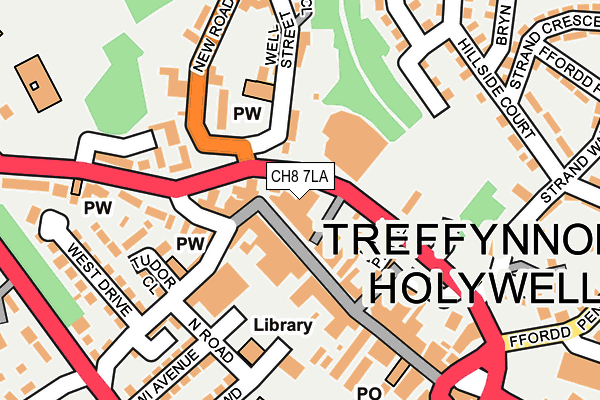 CH8 7LA map - OS OpenMap – Local (Ordnance Survey)