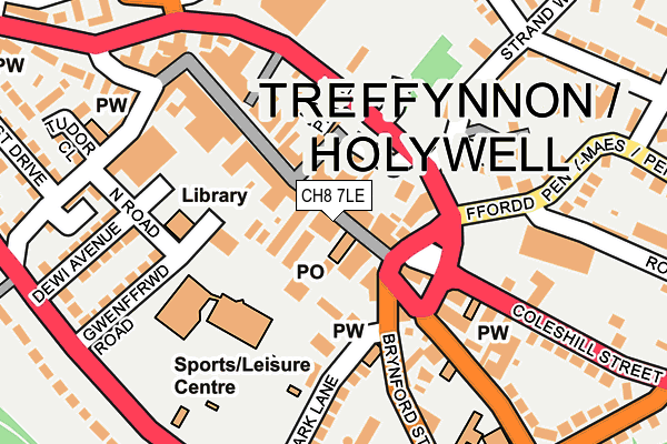 CH8 7LE map - OS OpenMap – Local (Ordnance Survey)