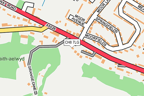 CH8 7LG map - OS OpenMap – Local (Ordnance Survey)