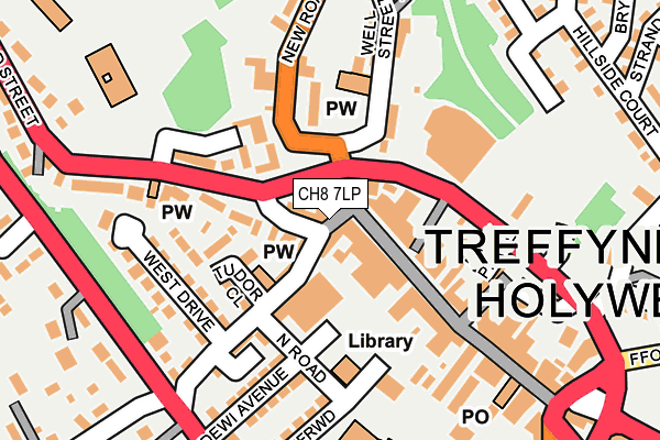 CH8 7LP map - OS OpenMap – Local (Ordnance Survey)