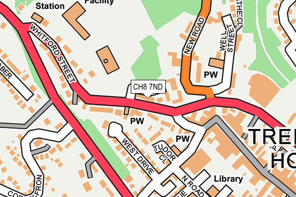 CH8 7ND map - OS OpenMap – Local (Ordnance Survey)