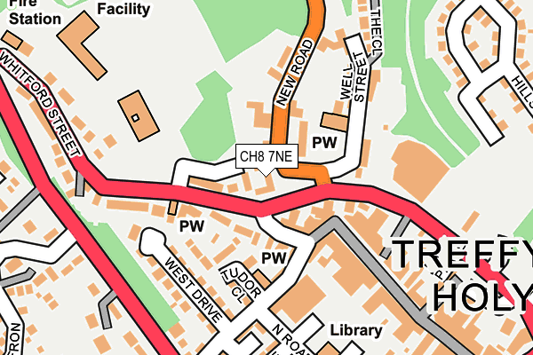 CH8 7NE map - OS OpenMap – Local (Ordnance Survey)