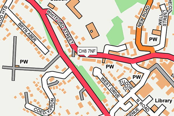 CH8 7NF map - OS OpenMap – Local (Ordnance Survey)