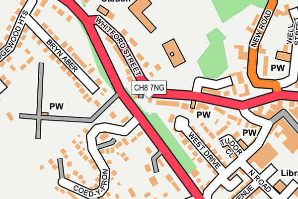 CH8 7NG map - OS OpenMap – Local (Ordnance Survey)