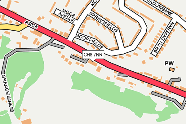 CH8 7NR map - OS OpenMap – Local (Ordnance Survey)