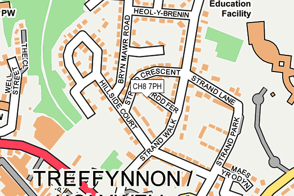 CH8 7PH map - OS OpenMap – Local (Ordnance Survey)