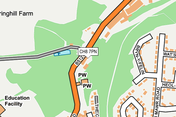 CH8 7PN map - OS OpenMap – Local (Ordnance Survey)