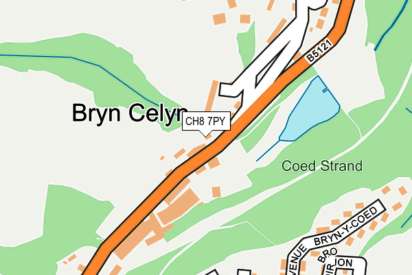 CH8 7PY map - OS OpenMap – Local (Ordnance Survey)