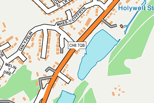 CH8 7QB map - OS OpenMap – Local (Ordnance Survey)