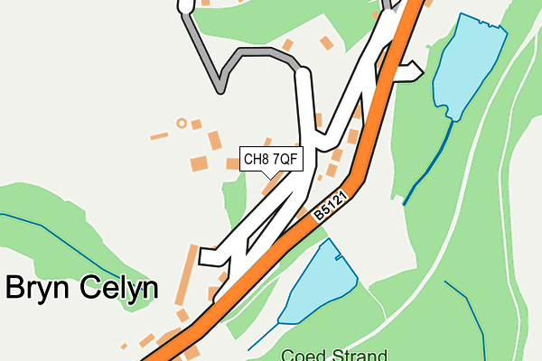 CH8 7QF map - OS OpenMap – Local (Ordnance Survey)