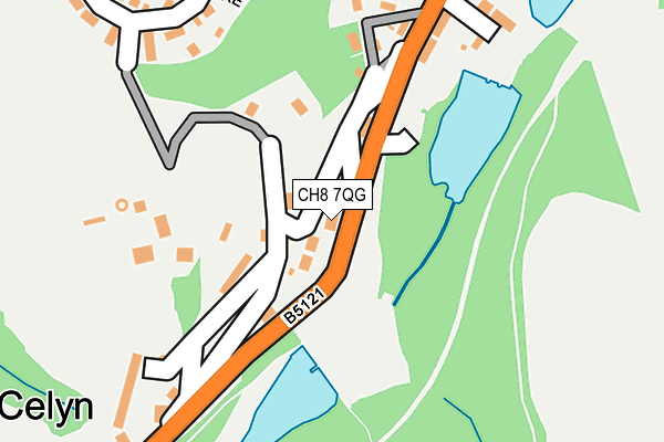 CH8 7QG map - OS OpenMap – Local (Ordnance Survey)