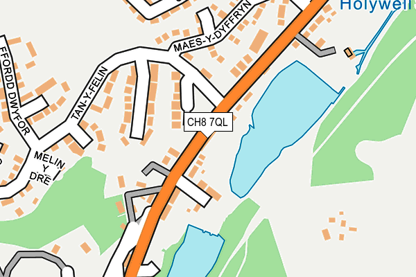 CH8 7QL map - OS OpenMap – Local (Ordnance Survey)