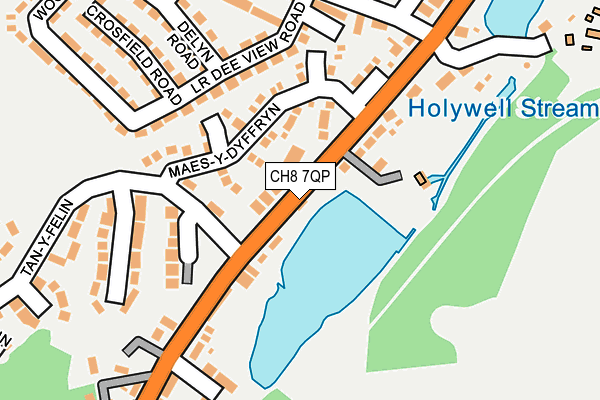 CH8 7QP map - OS OpenMap – Local (Ordnance Survey)