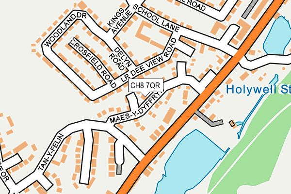 CH8 7QR map - OS OpenMap – Local (Ordnance Survey)