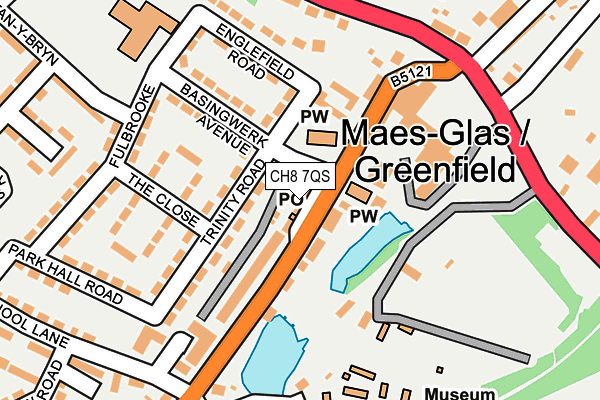 CH8 7QS map - OS OpenMap – Local (Ordnance Survey)