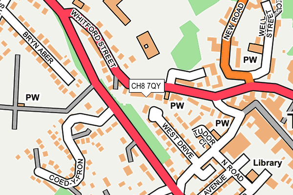 CH8 7QY map - OS OpenMap – Local (Ordnance Survey)