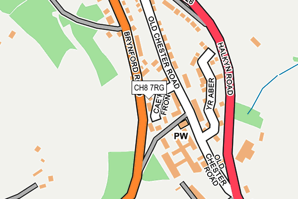 CH8 7RG map - OS OpenMap – Local (Ordnance Survey)