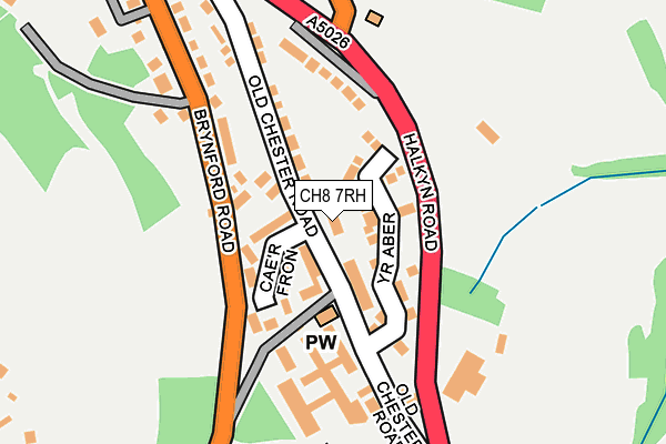 CH8 7RH map - OS OpenMap – Local (Ordnance Survey)