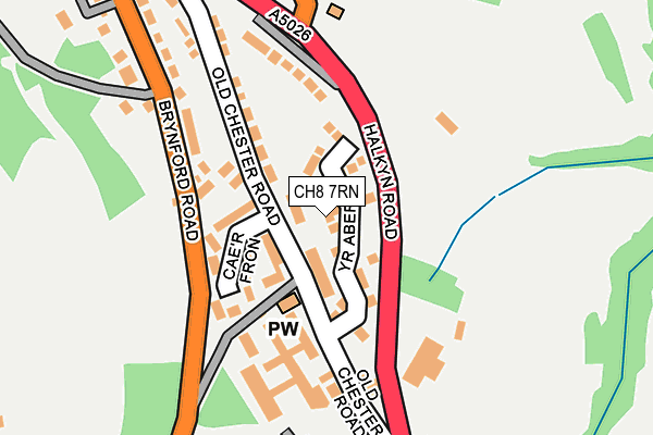 CH8 7RN map - OS OpenMap – Local (Ordnance Survey)