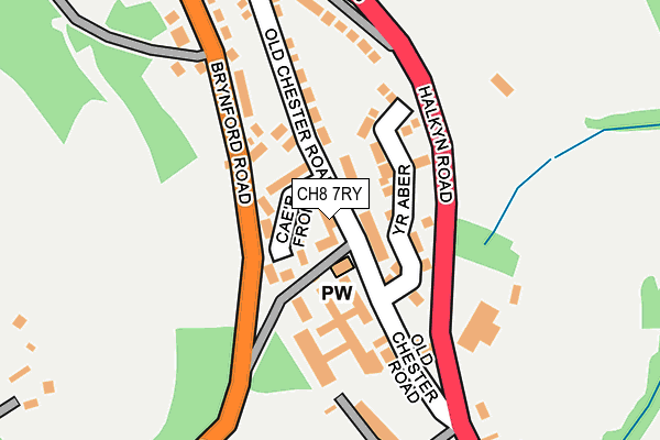 CH8 7RY map - OS OpenMap – Local (Ordnance Survey)