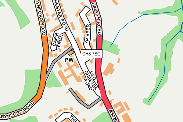 CH8 7SG map - OS OpenMap – Local (Ordnance Survey)