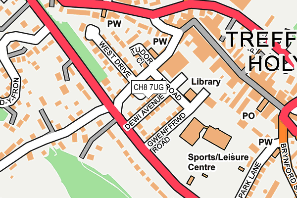 CH8 7UG map - OS OpenMap – Local (Ordnance Survey)