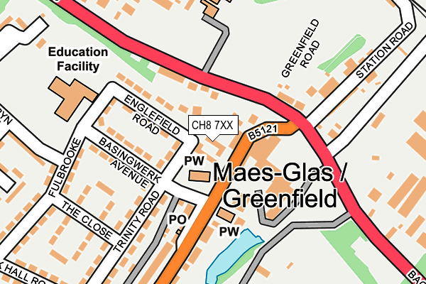 CH8 7XX map - OS OpenMap – Local (Ordnance Survey)