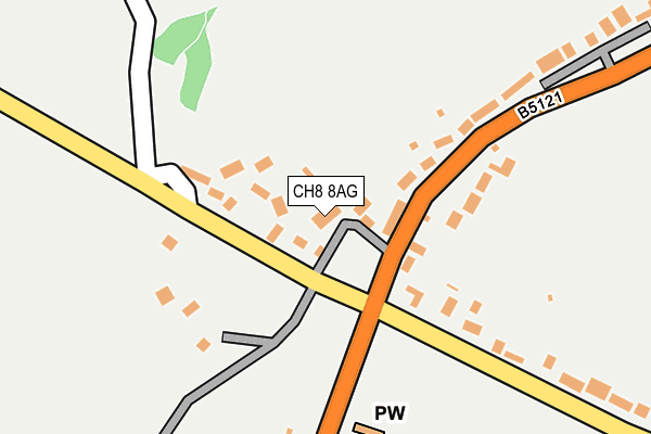 CH8 8AG map - OS OpenMap – Local (Ordnance Survey)