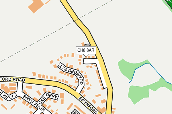 CH8 8AR map - OS OpenMap – Local (Ordnance Survey)