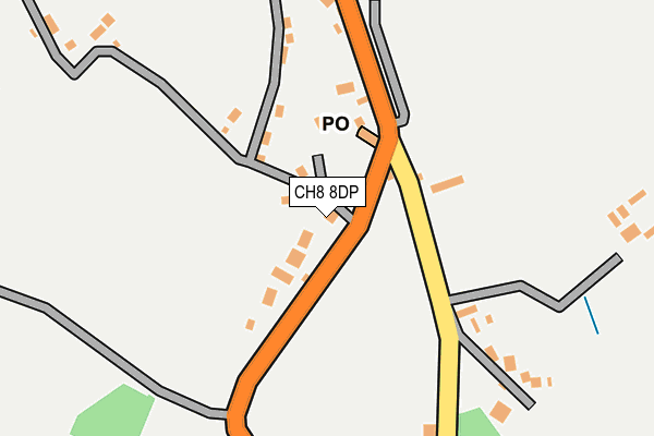CH8 8DP map - OS OpenMap – Local (Ordnance Survey)