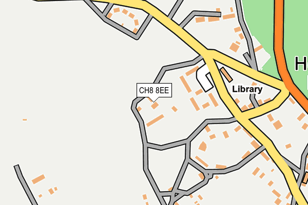 CH8 8EE map - OS OpenMap – Local (Ordnance Survey)